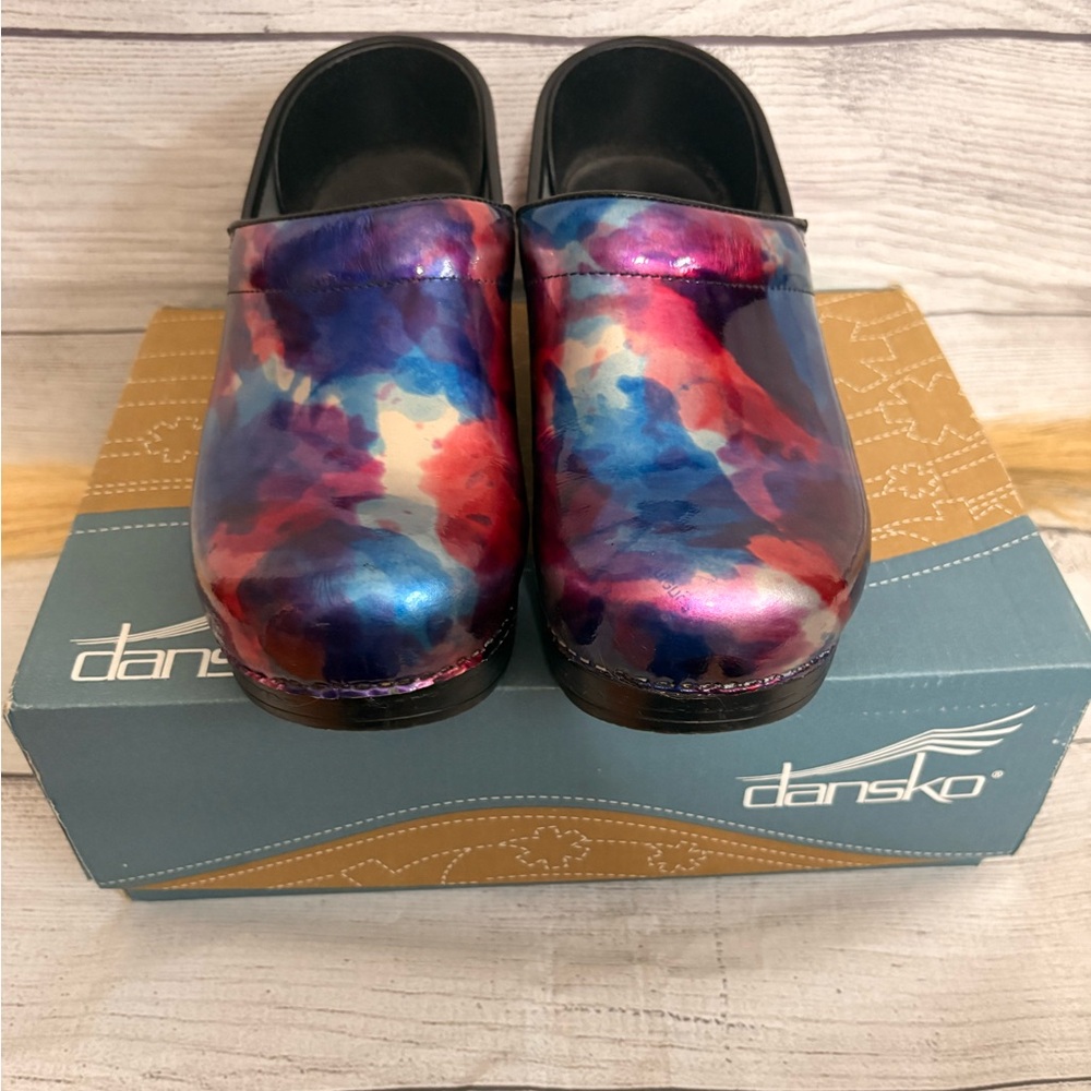 Dansko Women's Multicolor Patent Clog